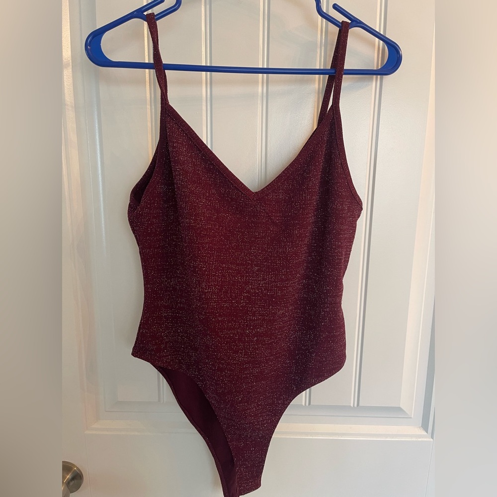Plum colored bodysuit from Forever 21 size L